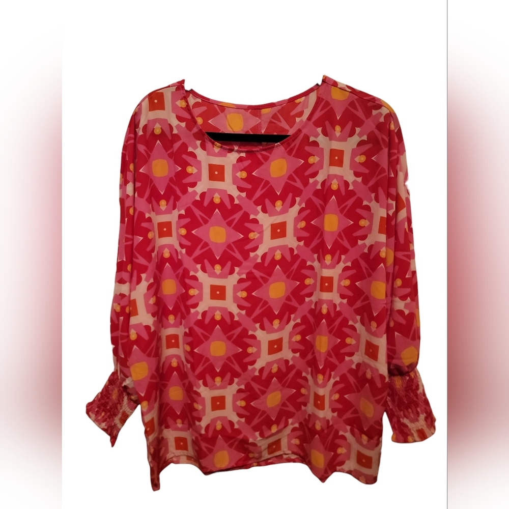 Women's Floral Pink Blouse